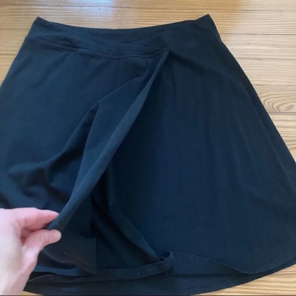 Athleta Black Tennis Skater Flare Mini Skirt S